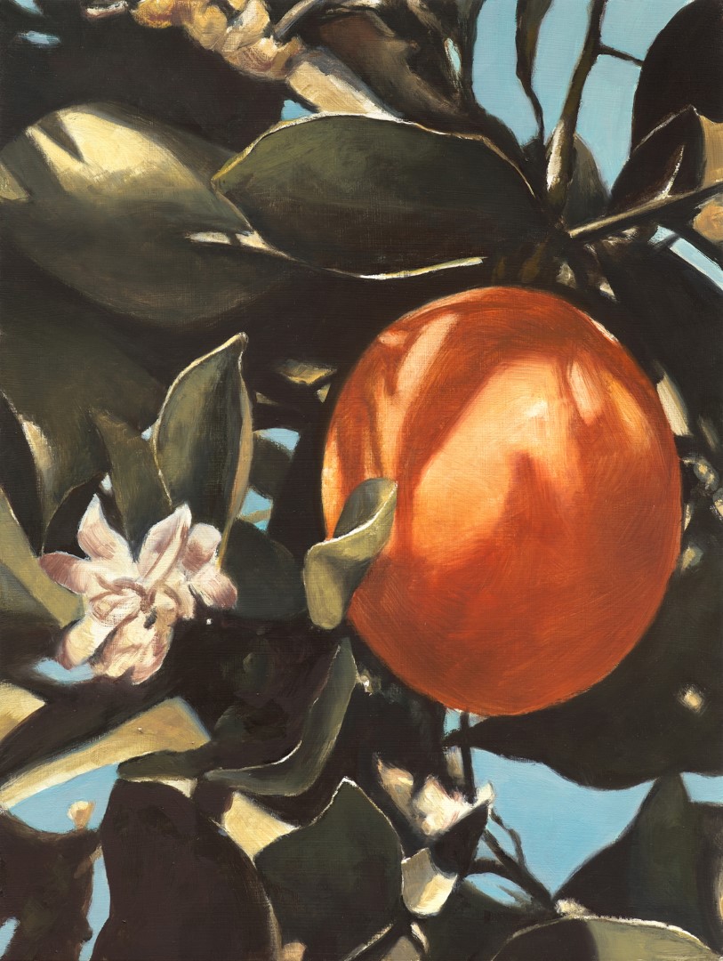 Anaheim Orange (2021), 40 x 30 cm, oil on panel (private collection)